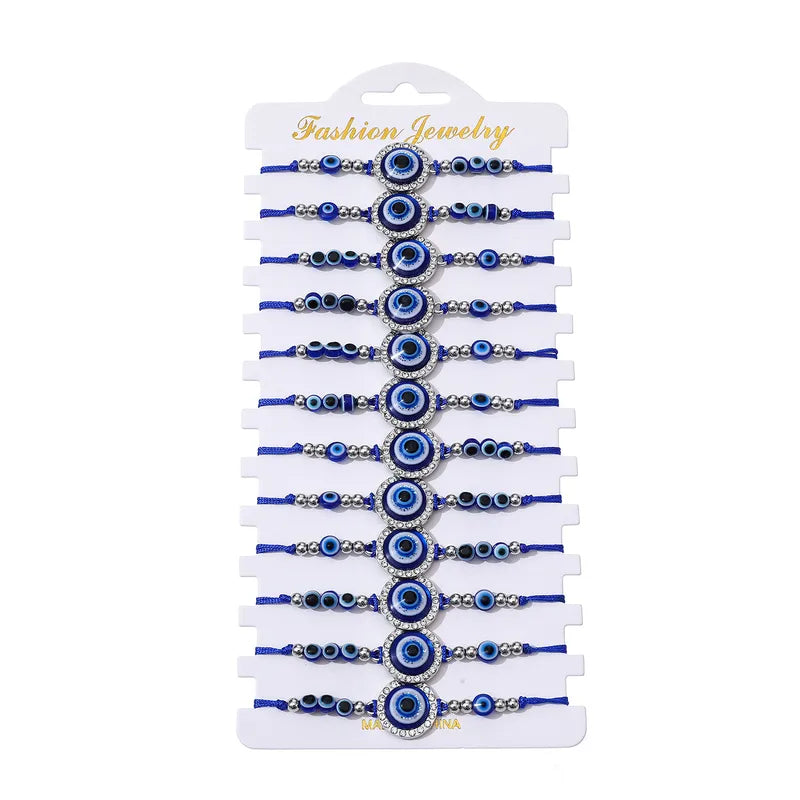 Σετ 12αδα βραχιόλια με μάτια - SET088