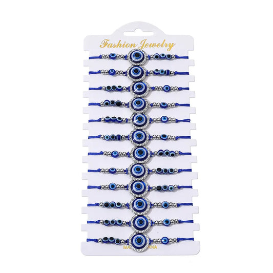 Σετ 12αδα βραχιόλια με μάτια - SET088