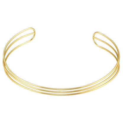 Κολιέ επιχρυσωμένο ατσάλι τσόκερ-NE325