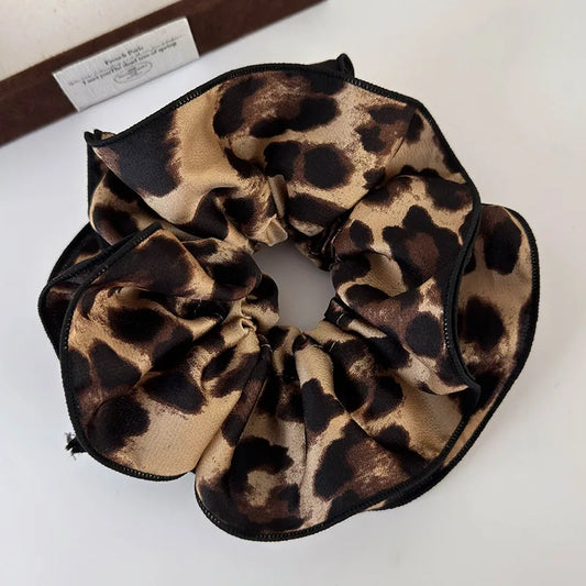 Λαστιχάκι scrunchie λεοπάρ - HA029