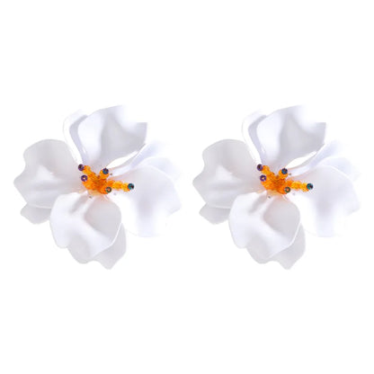 Pendientes estrella de mar de acero con piedras azules- EA681