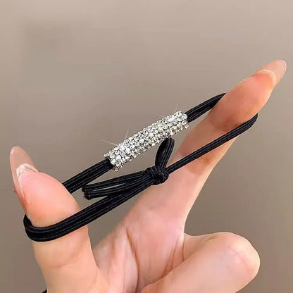 Λαστιχάκι μαύρο με στρας - ha032