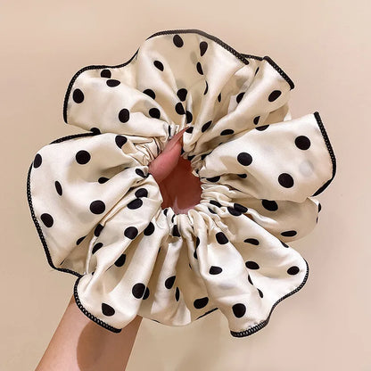 Λαστιχάκι scrunchie πουά - HA010