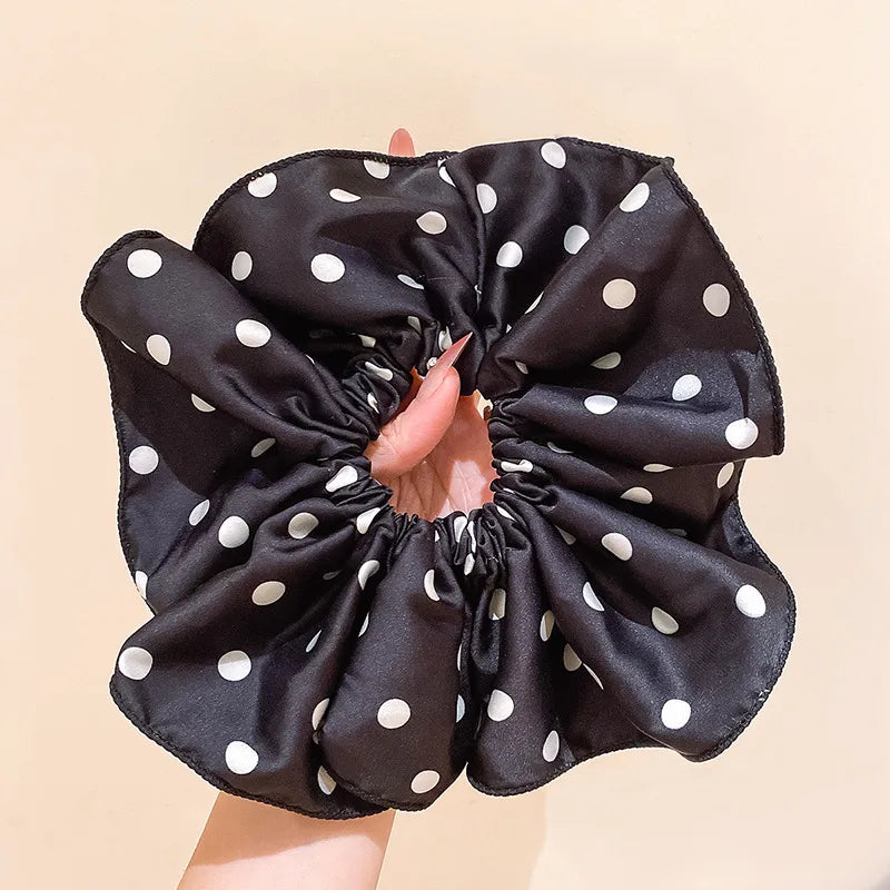 Λαστιχάκι scrunchie πουά - HA009