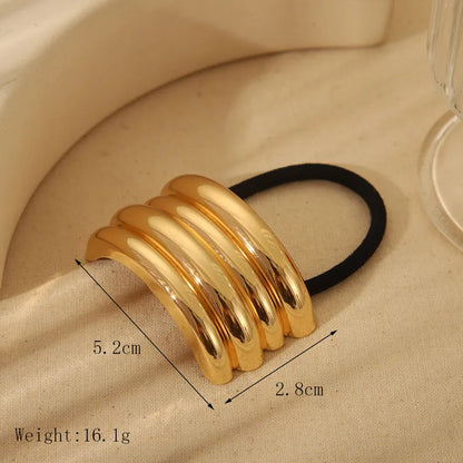 Λαστιχάκι μαλλιών με μεταλλικό σχέδιο - ha031