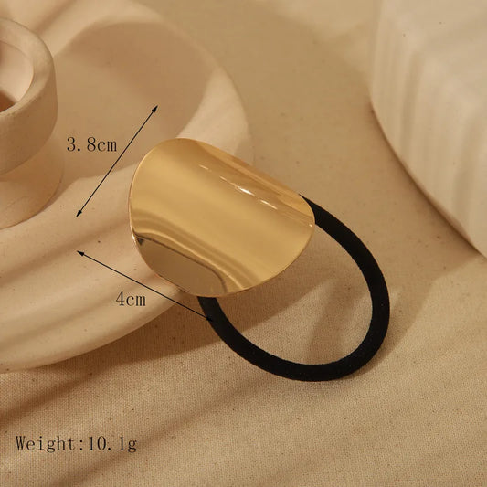 Λαστιχάκι μαλλιών με μεταλλικό σχέδιο - ha039