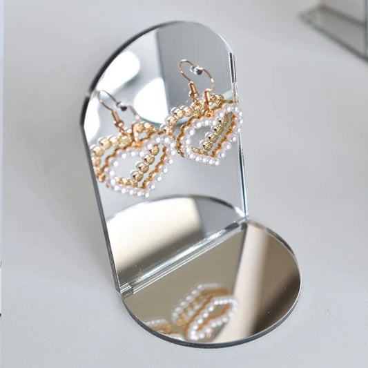 Σταντ ακρυλικός καθρέφτης για σκουλαρίκια - p095