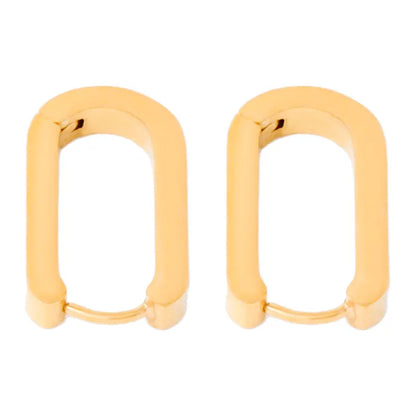 Σκουλαρίκια χρυσό ατσάλι U shape-EA692