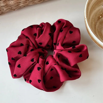 Λαστιχάκια scrunchie με καρδούλες - ha050