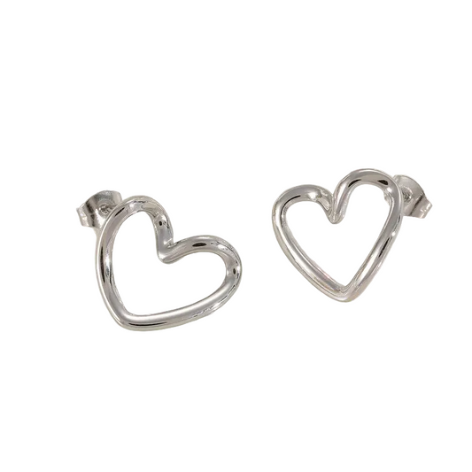 Σκουλαρίκια ατσάλι μικρές καρδιές-EA438
