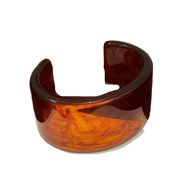 Βραχιόλι ακρυλικό καφέ - BR485