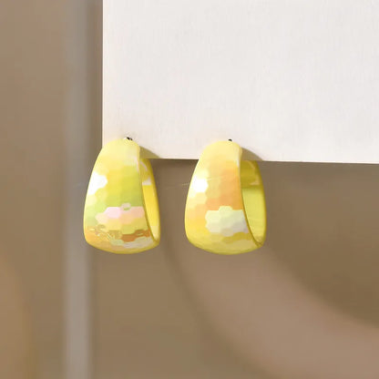 Σκουλαρίκια ακρυλικά κρίκοι- EA130