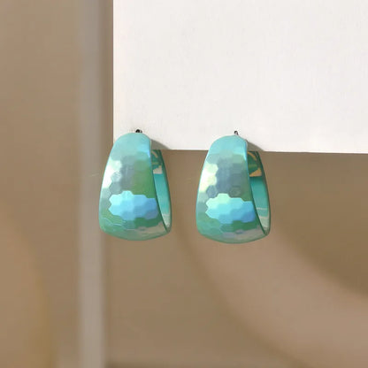 Σκουλαρίκια ακρυλικά κρίκοι- EA130