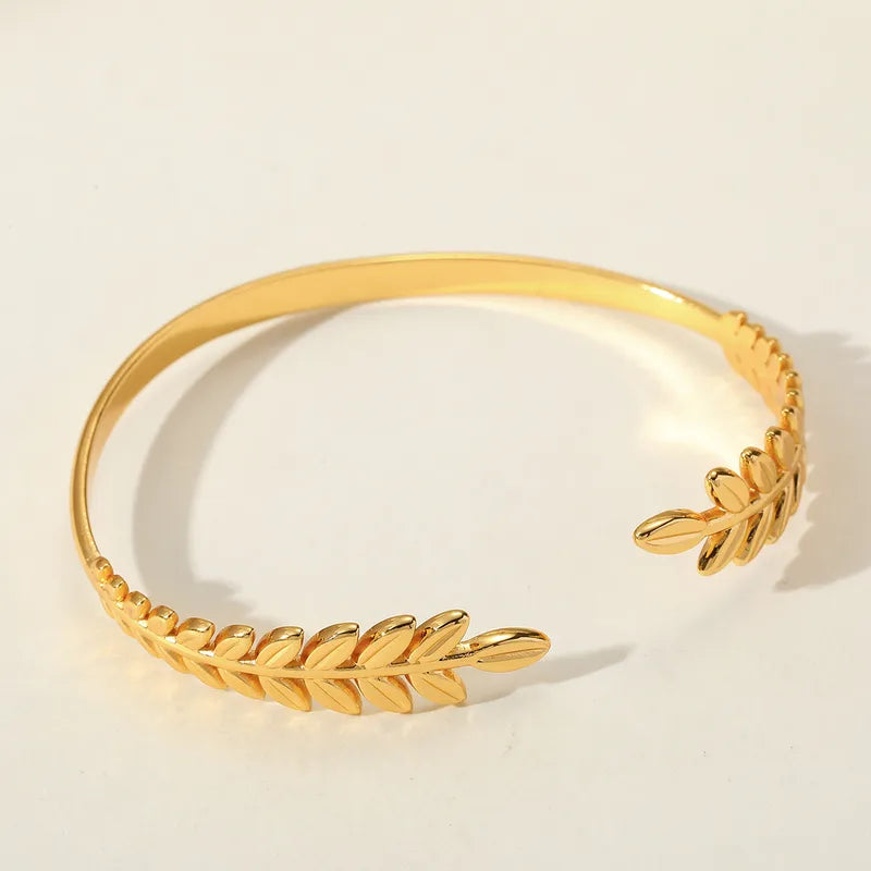 Bracelet gilded steel with cobs-br049