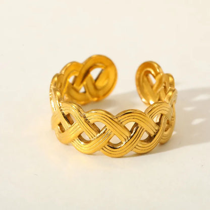 Δαχτυλίδι ατσάλινο χρυσό - r134