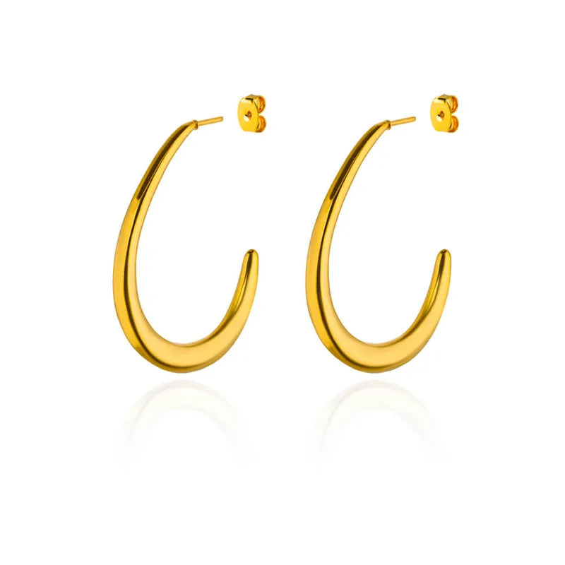 Earrings steel gold - EA567