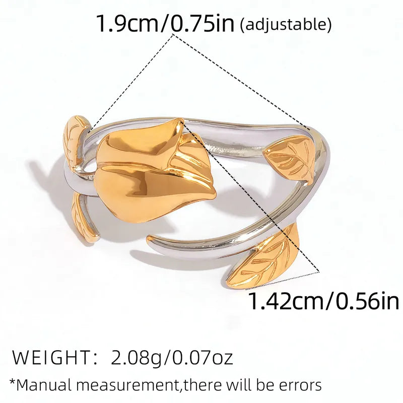 Δαχτυλίδι ατσάλι με τριαντάφυλλο-R264