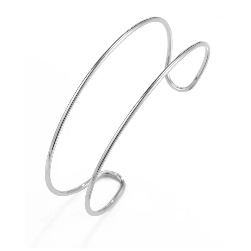 *Βραχιόλι ατσάλι ανοιχτό-BR273