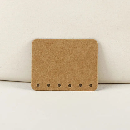 Καρτελάκια για σκουλαρίκια kraft 4.5x3.5 50τμχ - P101