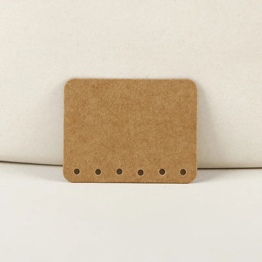 Καρτελάκια για σκουλαρίκια kraft 4.5x3.5 50τμχ - P101