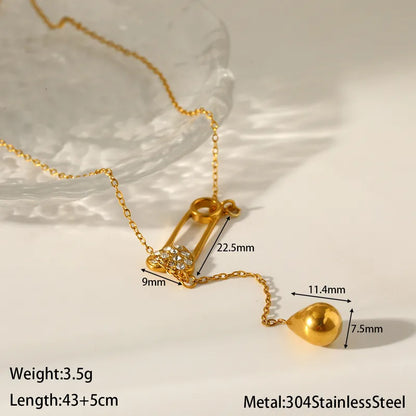 Κολιέ επιχρυσωμένο ατσάλι με καρδιά zircon-NE400