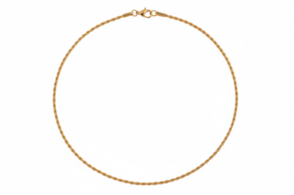 Κολιέ επιχρυσωμένο ατσάλινο λεπτό -NE049