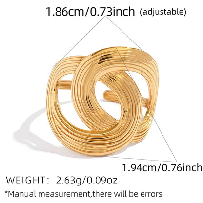 Δαχτυλίδι επιχρυσωμένο ατσάλι στρόγγυλο - R381