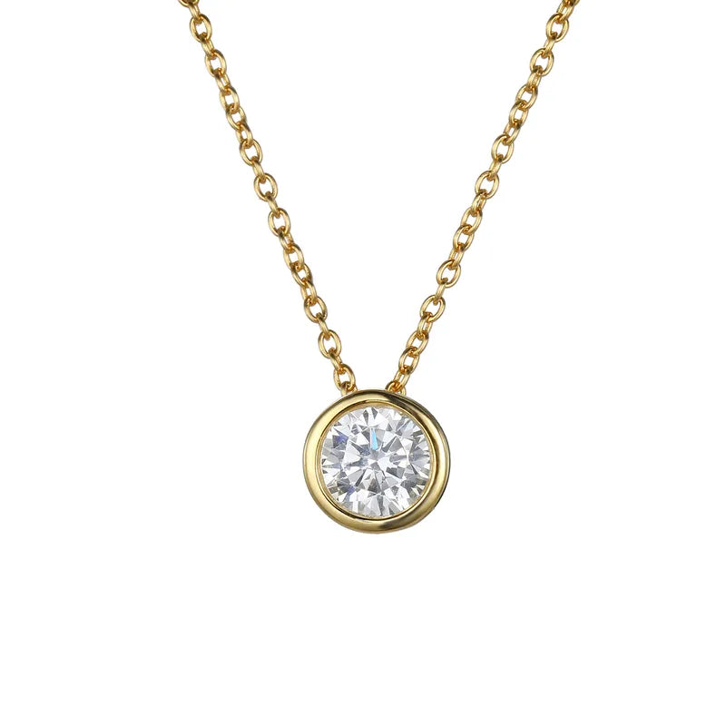 Collar de acero con corazón de resina sintética - NE596