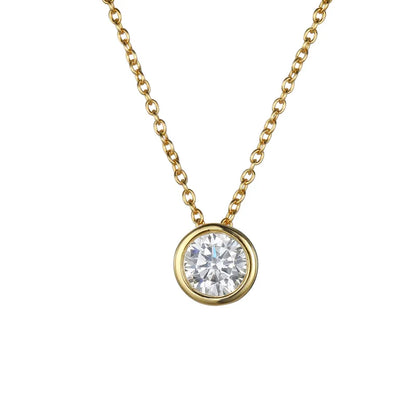 Collar de acero con corazón de resina sintética - NE596