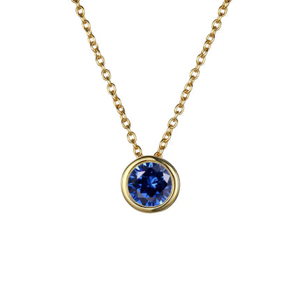 Collar de acero con corazón de resina sintética - NE596