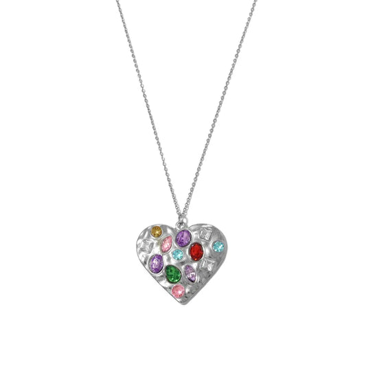 Collana con perle blu e stella marina in acciaio - NE449