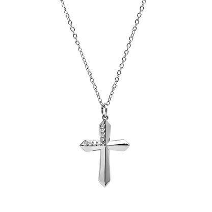 Collar de acero con corazón de resina sintética - NE596