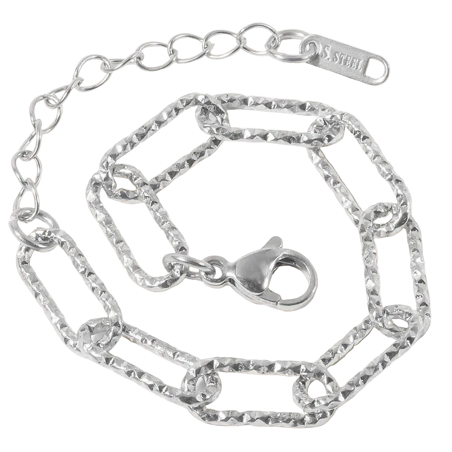 Βραχιόλι ατσάλι αλυσίδα link-BR330