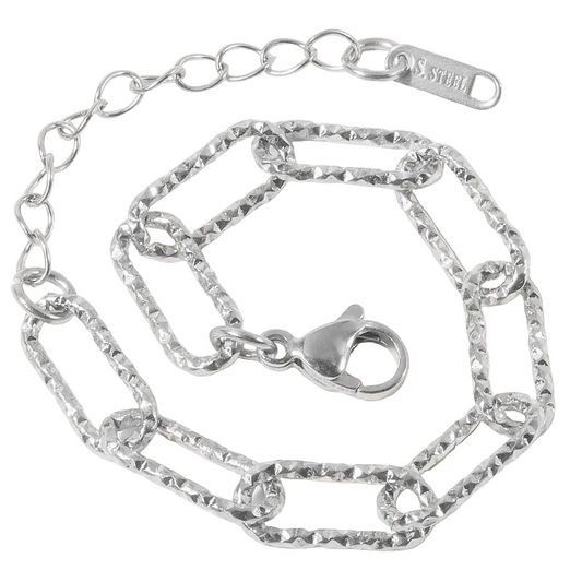 Βραχιόλι ατσάλι αλυσίδα link-BR330