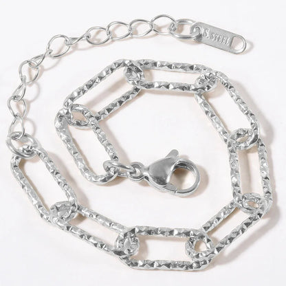 Βραχιόλι ατσάλι αλυσίδα link-BR330