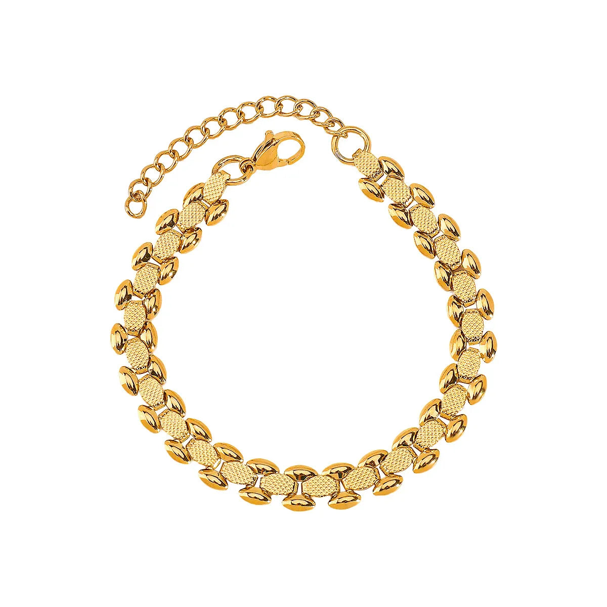 Bratara din otel placat cu aur -BR136