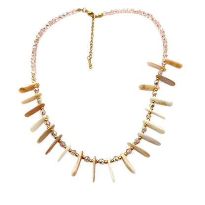 Collar de acero con cuentas - NE533