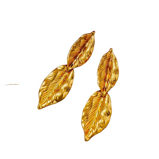 Earrings Gilded Double Wing-EA297