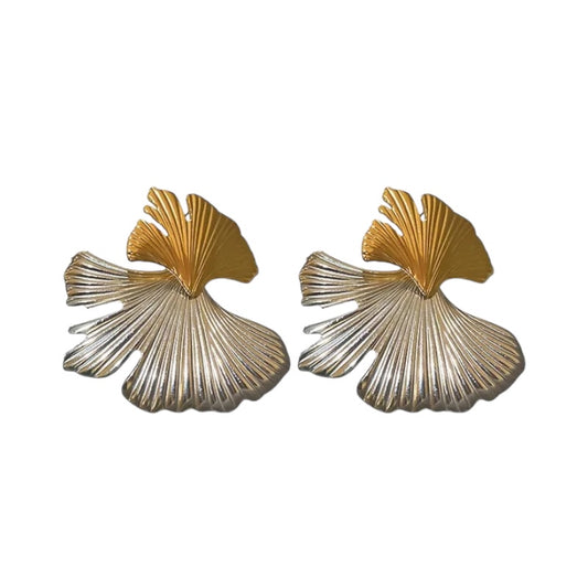 Earrings Tropical Flower Gold Gold Gold Silver -EA048