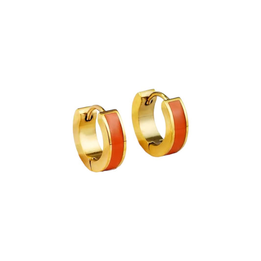 Earrings of the Orange Steel - EA159