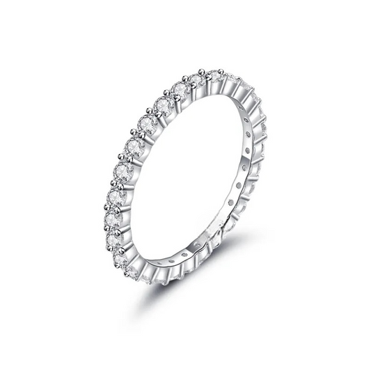 Vera ring with zircon circular - R026