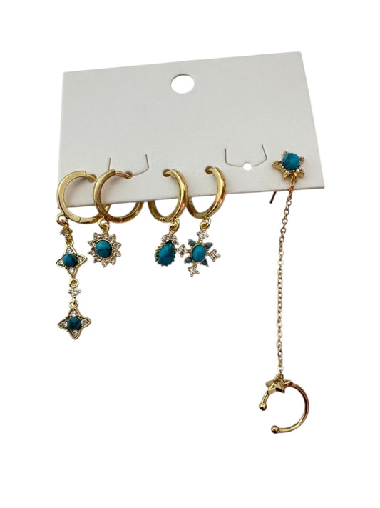 Σετ σκουλαρικιών ορειχάλκινο - w318