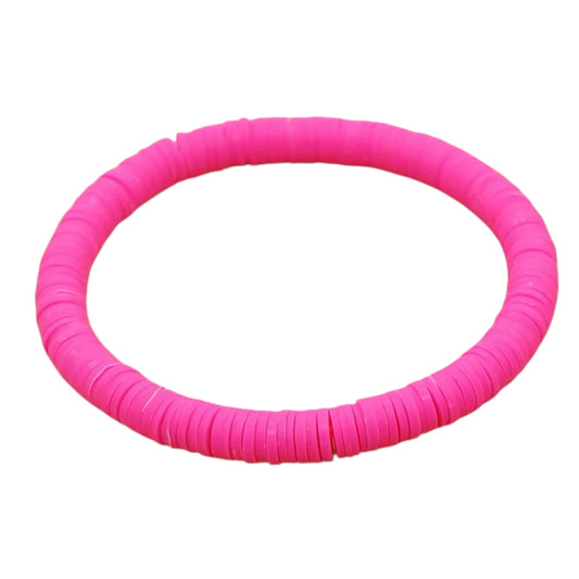 Fuchsia rubber bracelet - w329