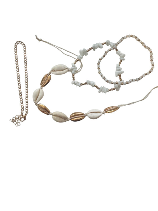 Set of four ankle bracelets - w351