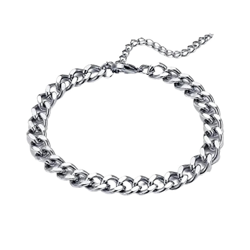 Steel chain bracelet -w402