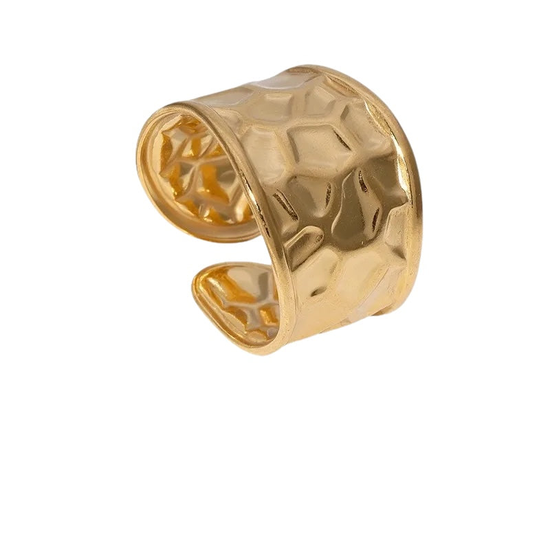 Δαχτυλίδι ατσάλινο χρυσό - R109