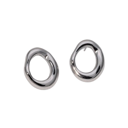 Earrings of steel silver - EA636