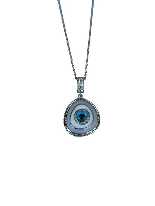Steel necklace with eye - w492