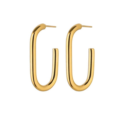 Earrings steel gold - EA599