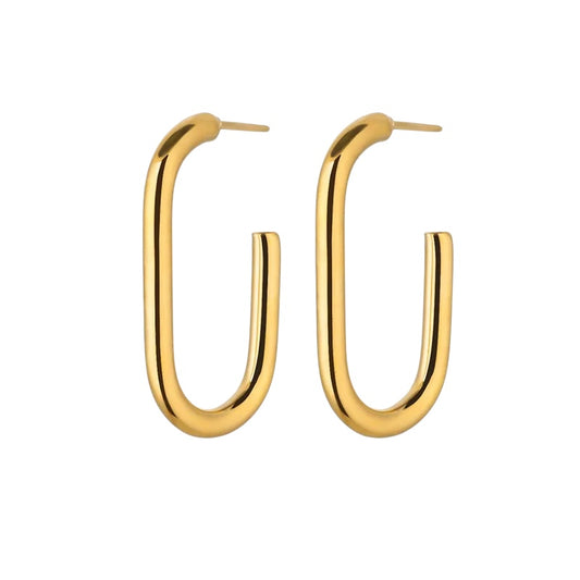 Earrings steel gold - EA599